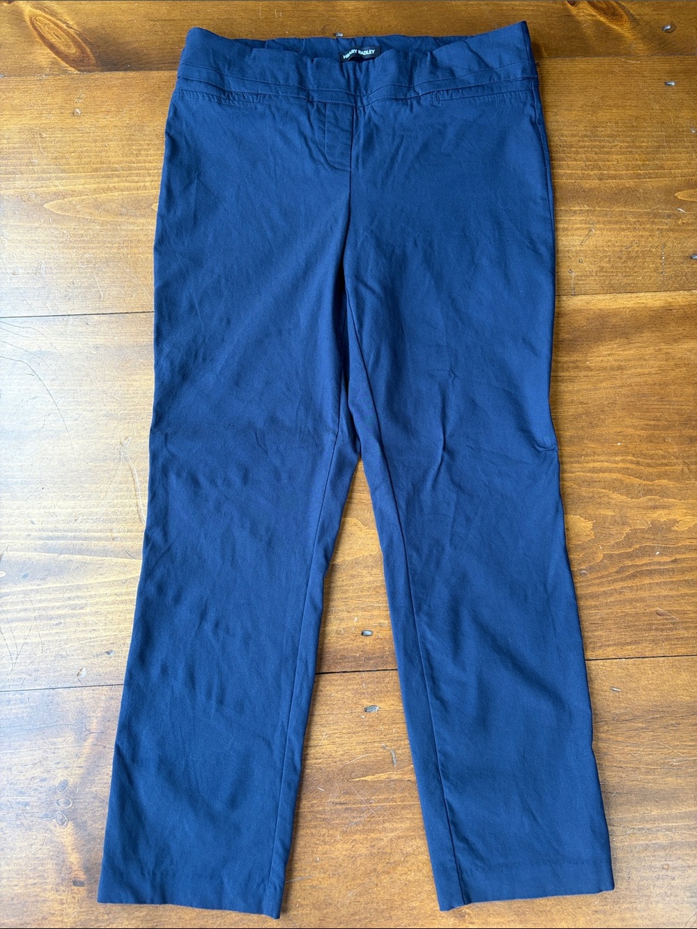 Hilary Radley Navy Blue Pull-On Dress Pants Size 10